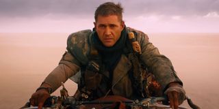 Mad Max: Fury Road Mel Gibson's face on Tom Hardy's body, on a motorcycle