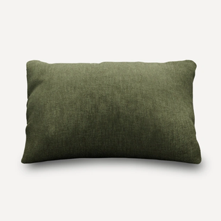 hunter green lumbar pillow
