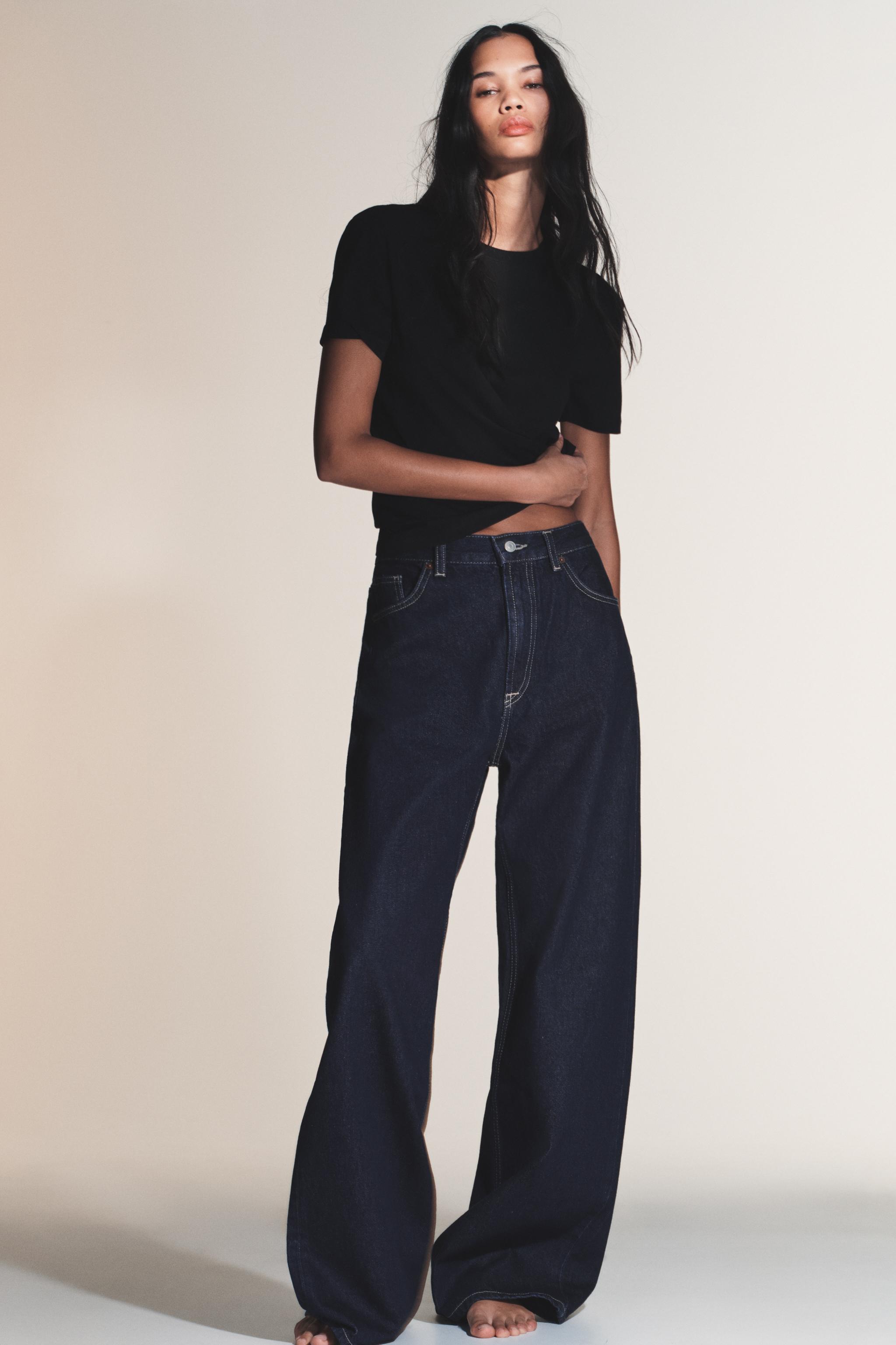 Trf Extra Wide-Leg High-Waist Jeans