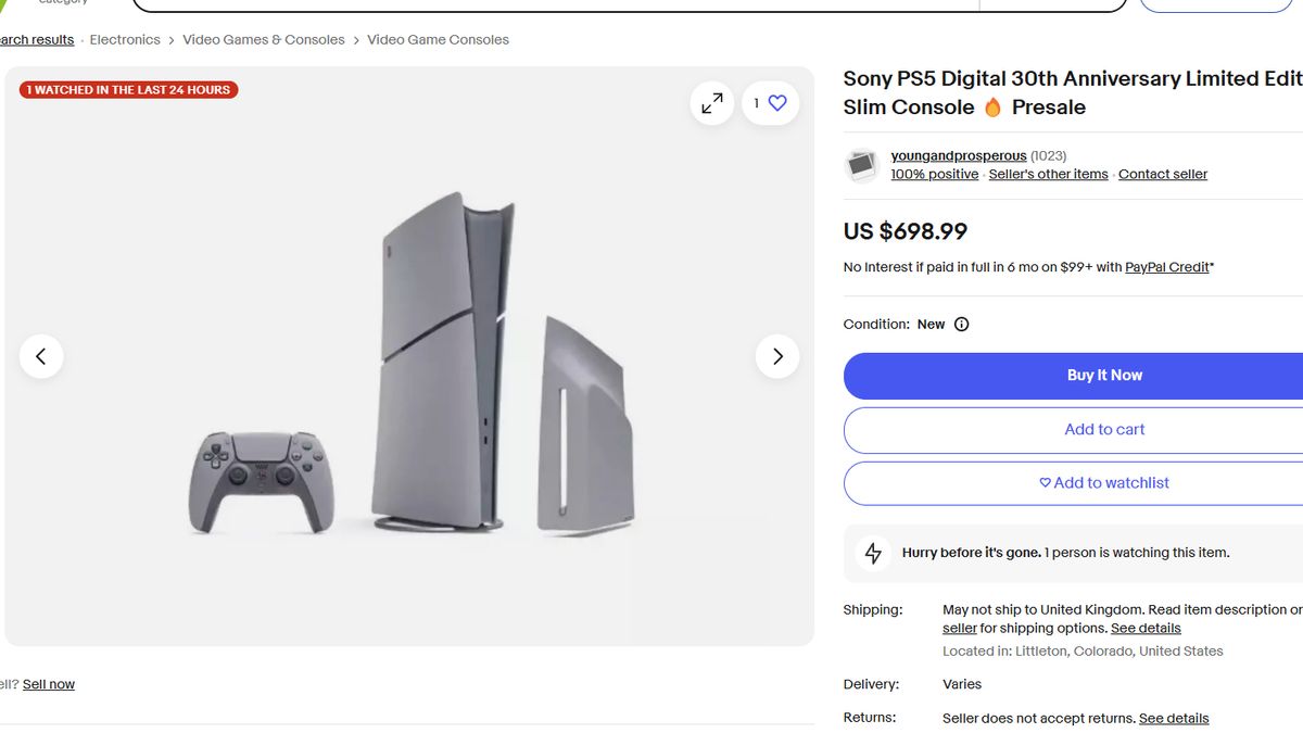PS5 Slim 30th Anniversary Edition and DualSense restock live: the ...