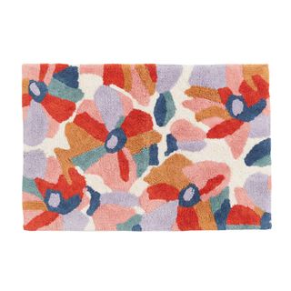 Patterned Cotton Bath Mat