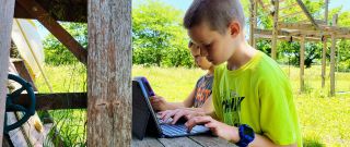 Kids on Amazon Fire HD 8 Kids and Lenovo Chromebook Duet 