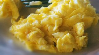 Fluffy scrambled eggs