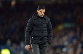 Arsenal manager Mikel Arteta saw his side lose late on