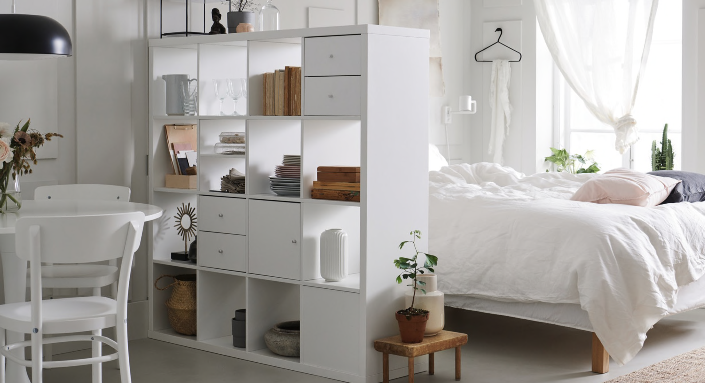 Ikea room dividers bedroom kallax shelving unit