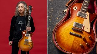Kirk Hammett with his 1960 Gibson Les Paul Standard 'Sunny'