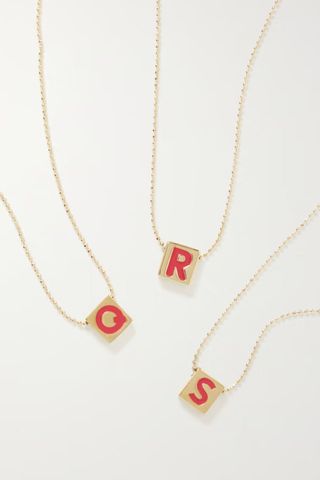 Roxanne Assouline initial necklace