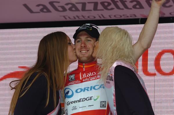 Matthew Goss (Orica-GreenEdge) claimed the red points jersey
