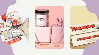 Best thank you gifts collage image, as selected by the w&h team