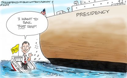 Political Cartoon U.S. Pete Buttigieg Presidency 2020 Election South Bend