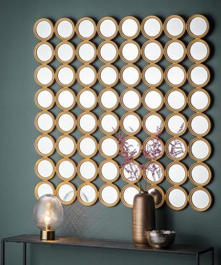 Carrington Circles Hallway Mirror Idea with 64 Miniature Mirror designs