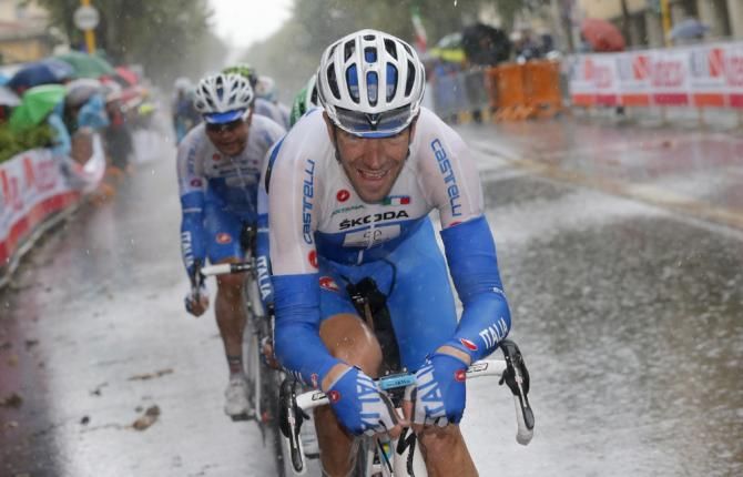 Alessandro Vanotti (Italy) leads the peloton