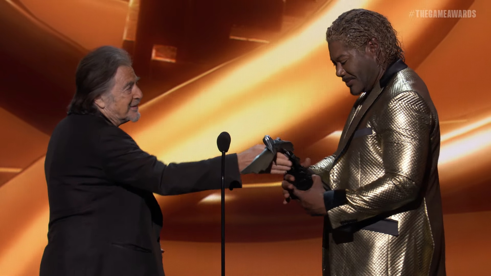 Al Pacino Presents The Game Award To Christopher Judge For God Of War  Ragnarok - GameSpot