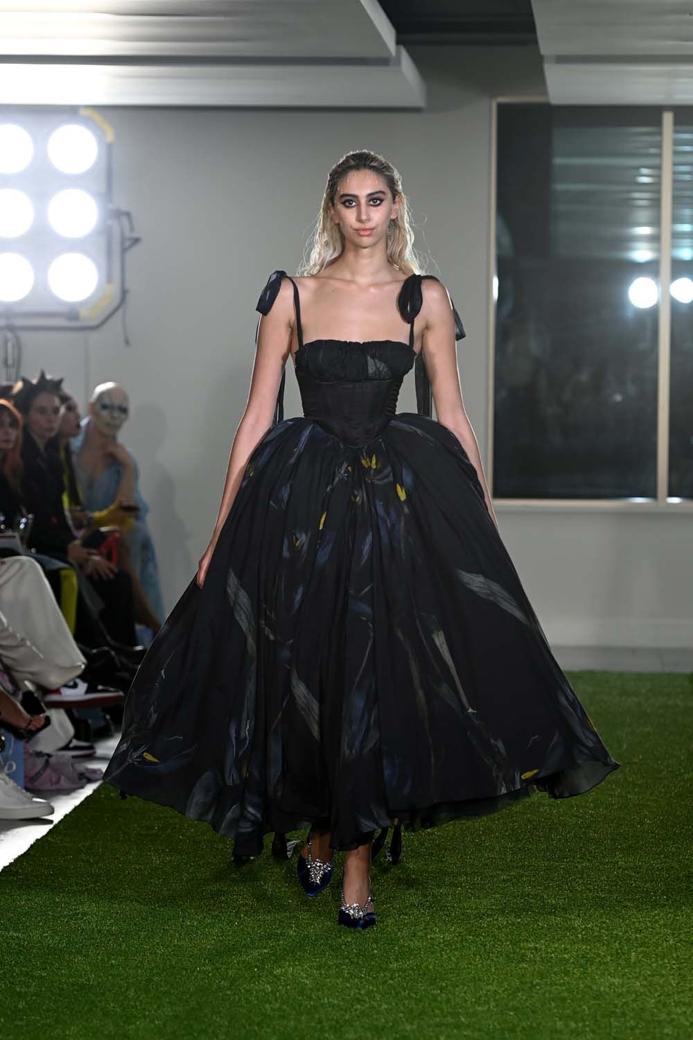 on the runway at London Fashion Week AW23