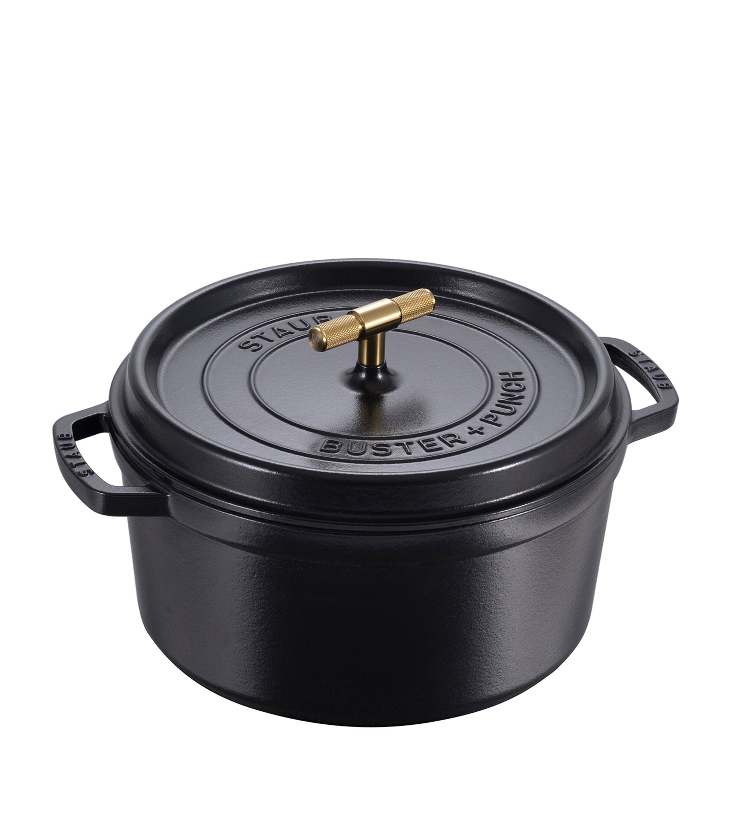 X Buster + Punch Cocotte With Brass Knob (28cm)