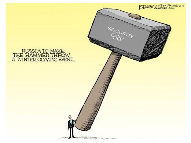 Editorial cartoon Sochi Olympics security