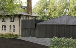 render for house for an art collector by architects kwong von glinow