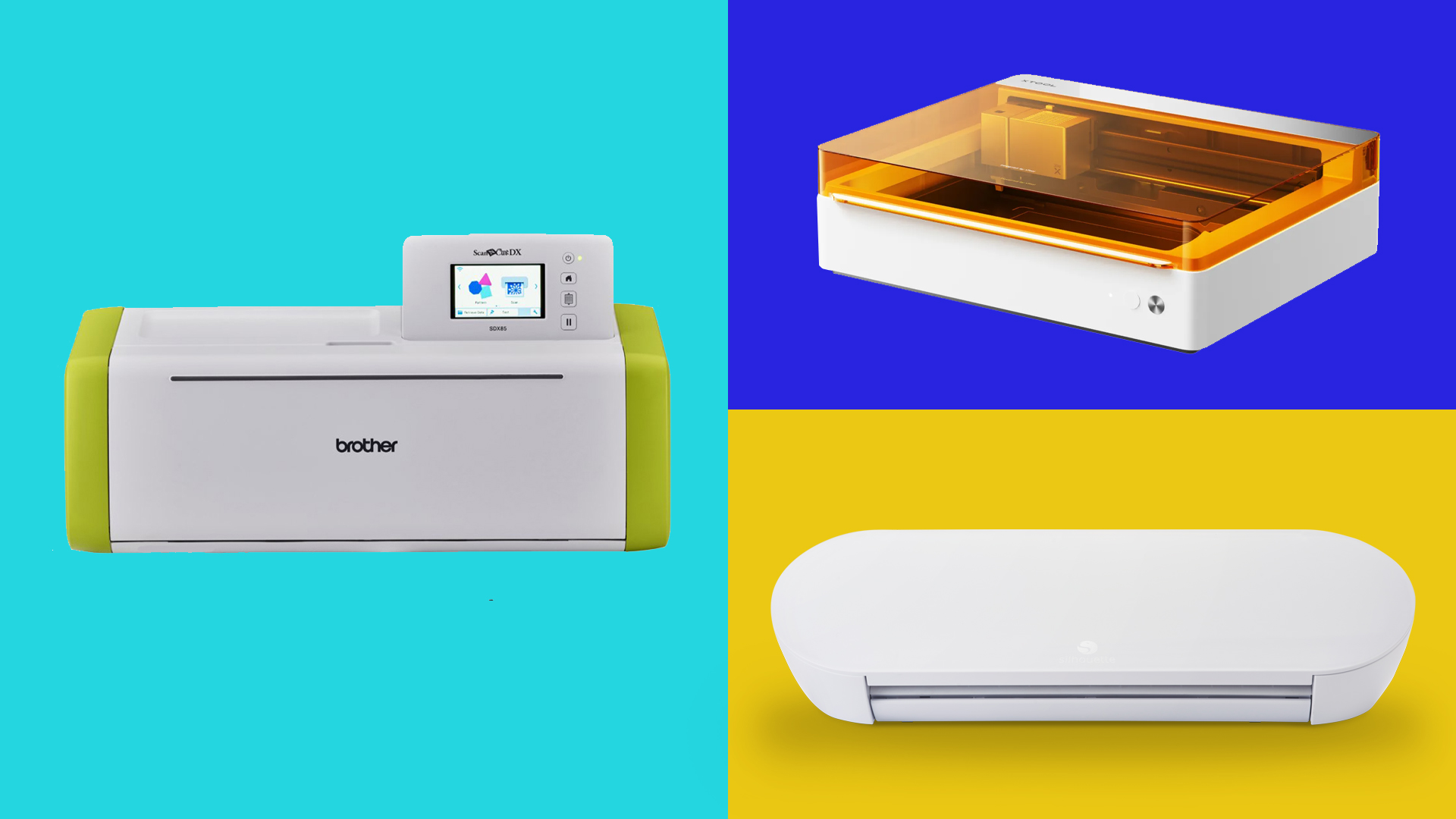 Various Cricut cutting machine alternatives. 