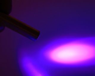 Purple UV light