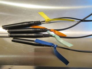 Color-coding sources using identical extension cables is important for true blind listening