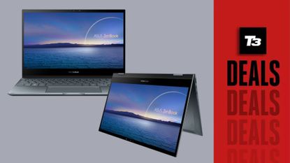 Best Black Friday 2-in-1 Laptop deals, Asus laptop on grey background