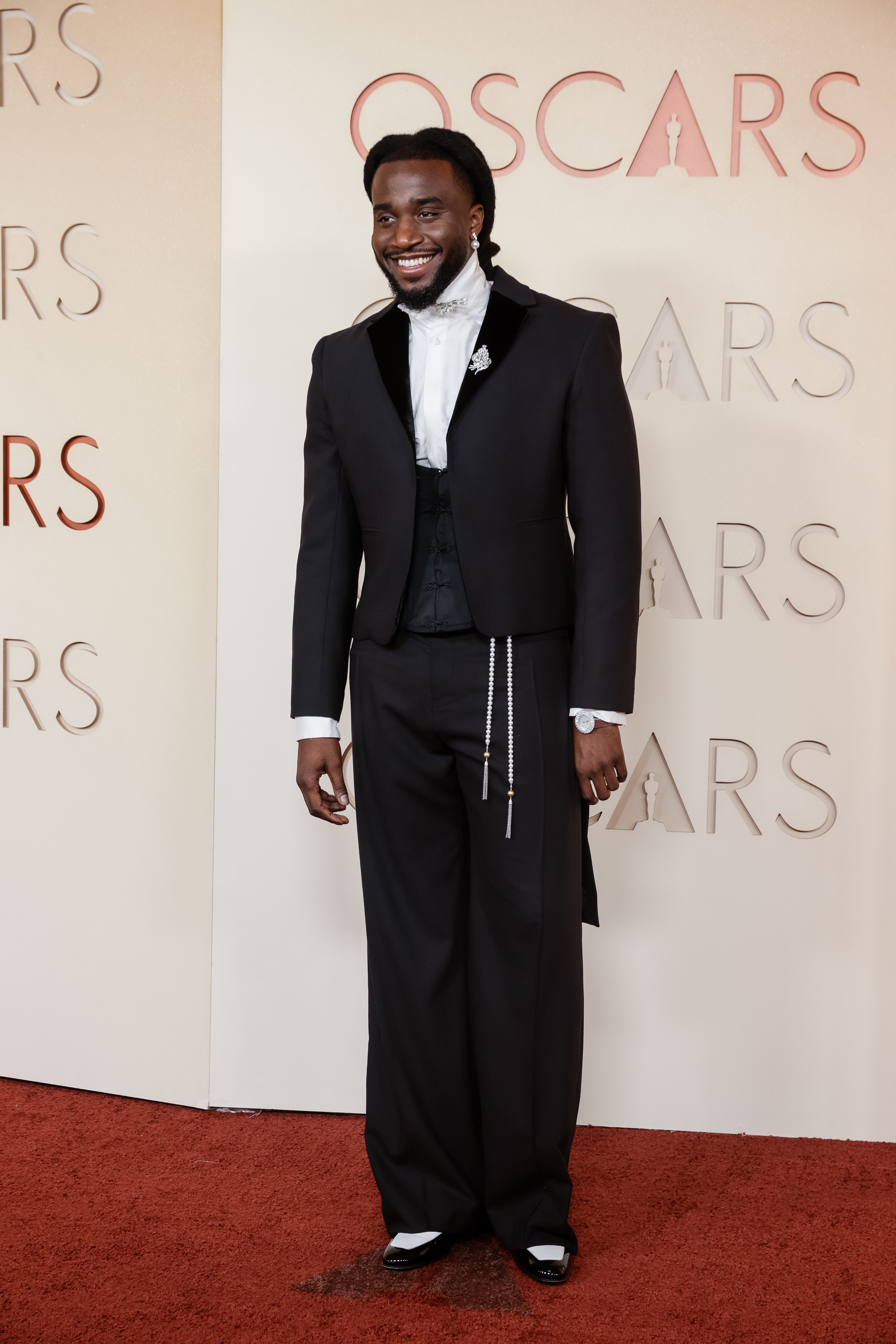 Shaboozey at the 98th Annual Oscars held at Dolby Theatre on March 15, 2026 in Hollywood, California. (Photo by Lexie Moreland/WWD via Getty Images)