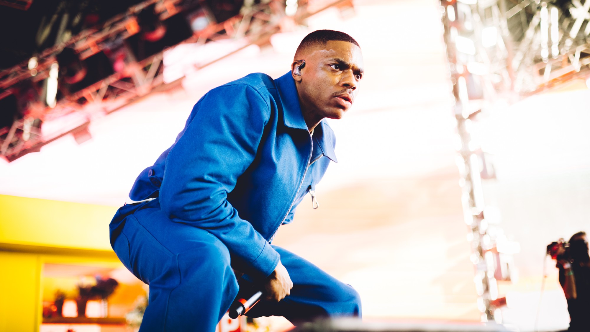 Vince Staples performs during Coachella 2022