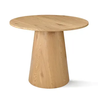 Round wooden table