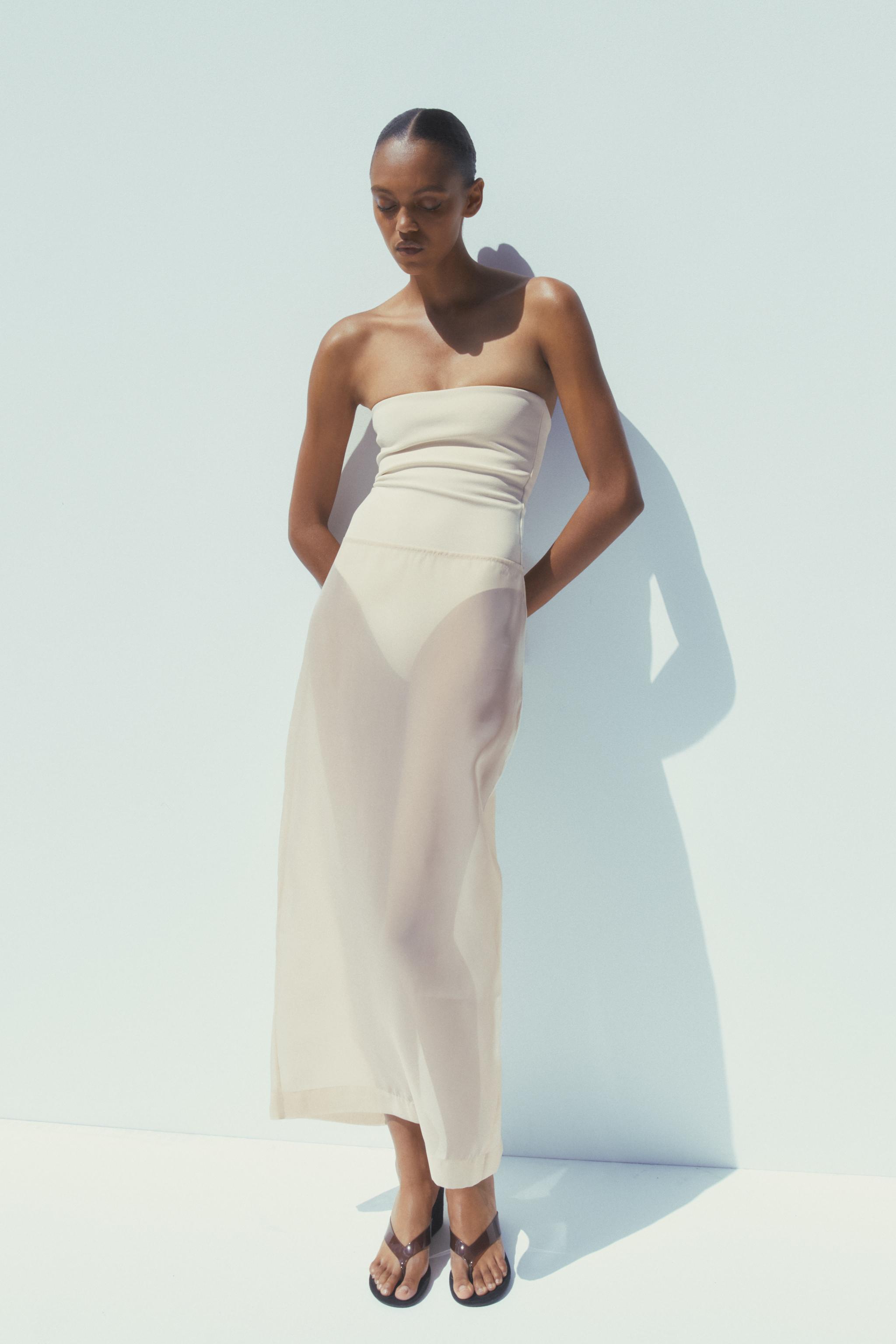 Organza Midi Skirt
