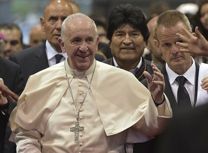 Pope Francis in Bolivia.