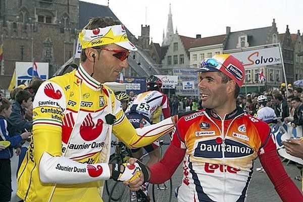 Old warriors Andrea Tafi and Peter Van Petegem