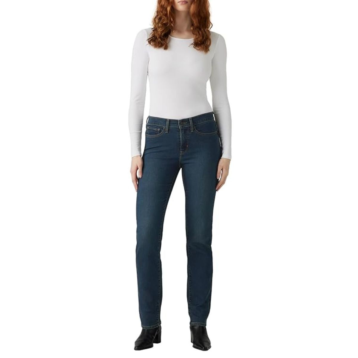 Levi's Women's 314 Shaping Straight Jeans, Eternal Indigo Drk T, 33w X 32l