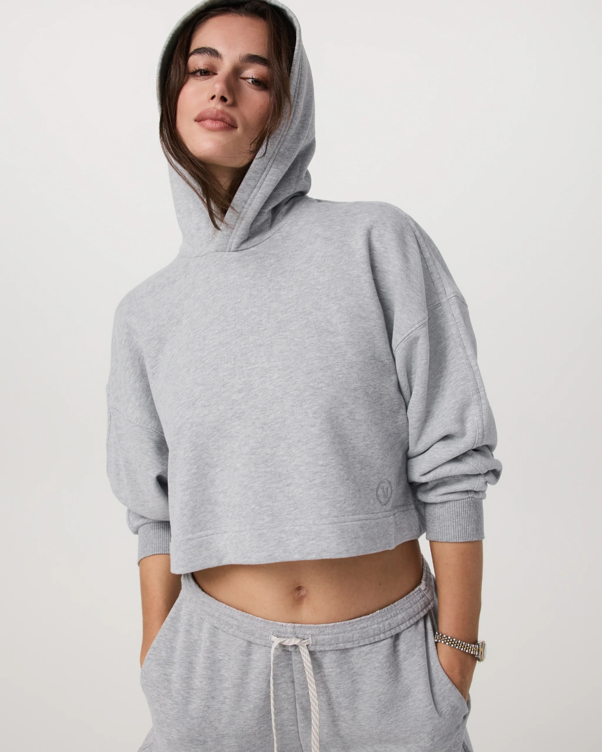 Vuori Clothing, Sedona Pullover Hoodie - Light Heather Grey - Xxs