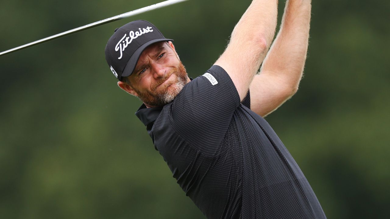 Lucas Bjerregaard takes a shot at the Betfred British Masters