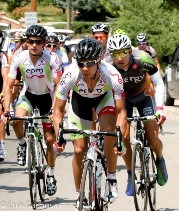 The team from EPM-UNE at the Tour of Utah