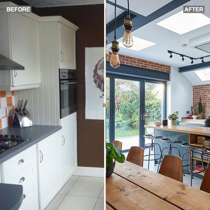 kitchen makeover before and after