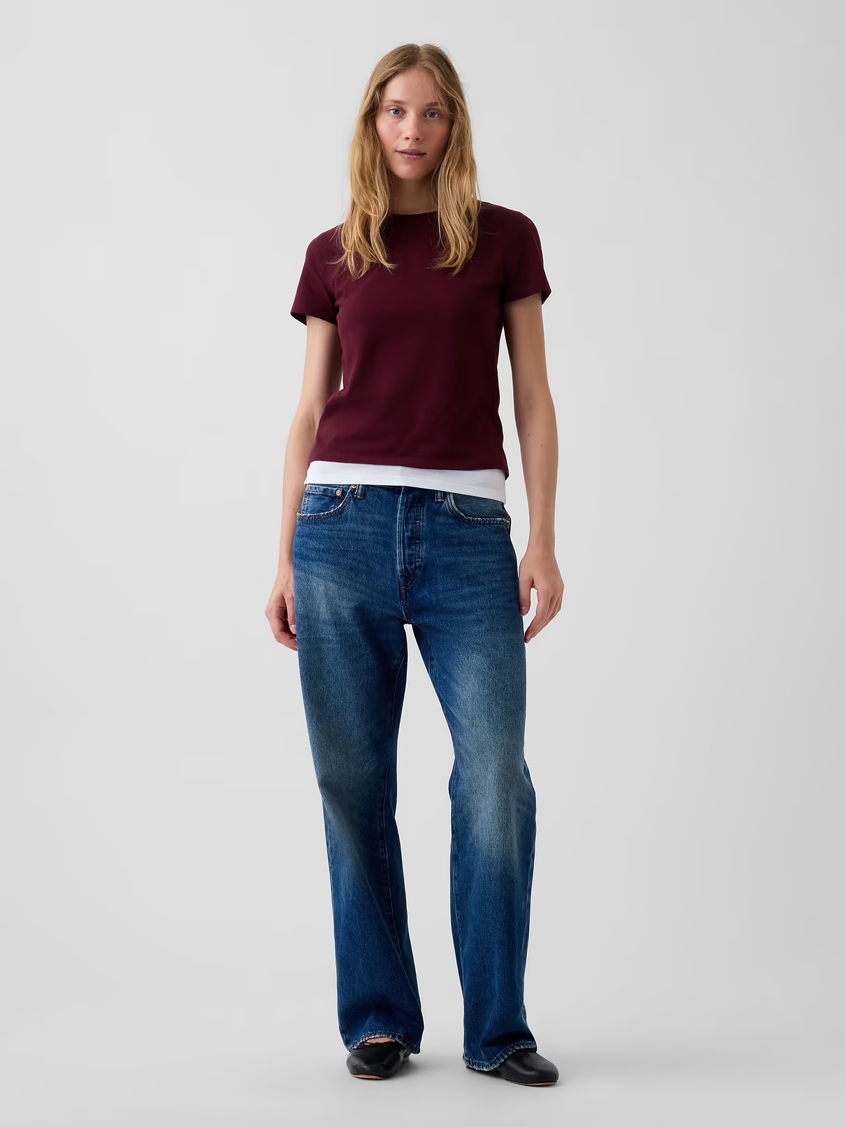 Gap, 100% Cotton Authentic Shrunken T-Shirt