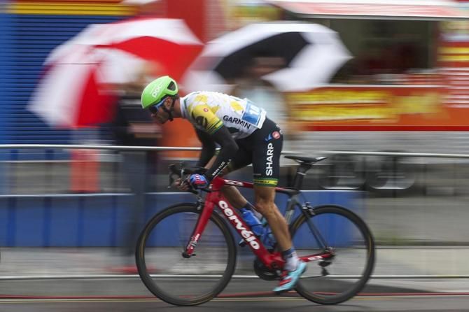 Steele Von Hoff was looking the goods early on in the race.