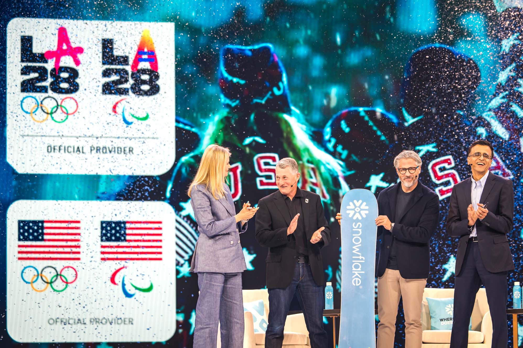 Snowflake snowboard presentation at Snowflake Summit 2025