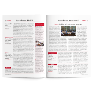 Inside pages of The Week magazine