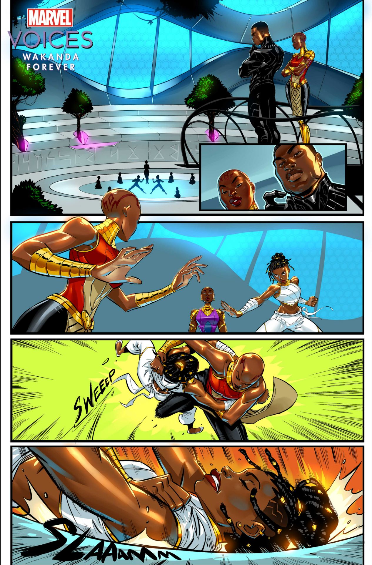 Marvel's Voices: Wakanda Forever #1 art