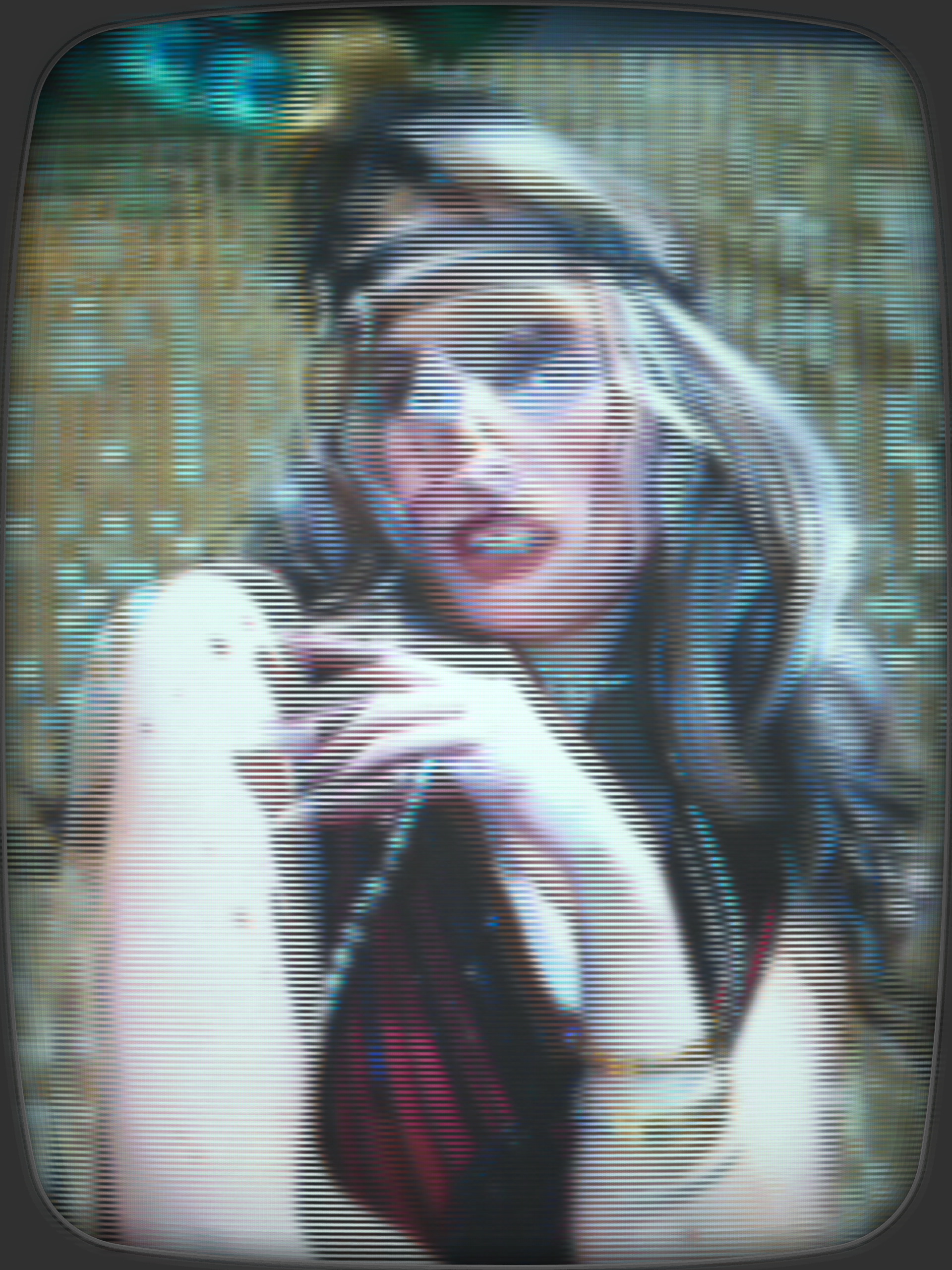 Fujifilm Instax Mini Evo Cinema sample gallery: female model in studio