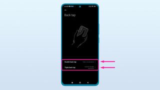 How to screenshot Xiaomi phone back tap double or triple
