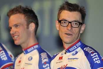 Dries Devenyns at the Quick Step presentation in Kortrijk on Friday.