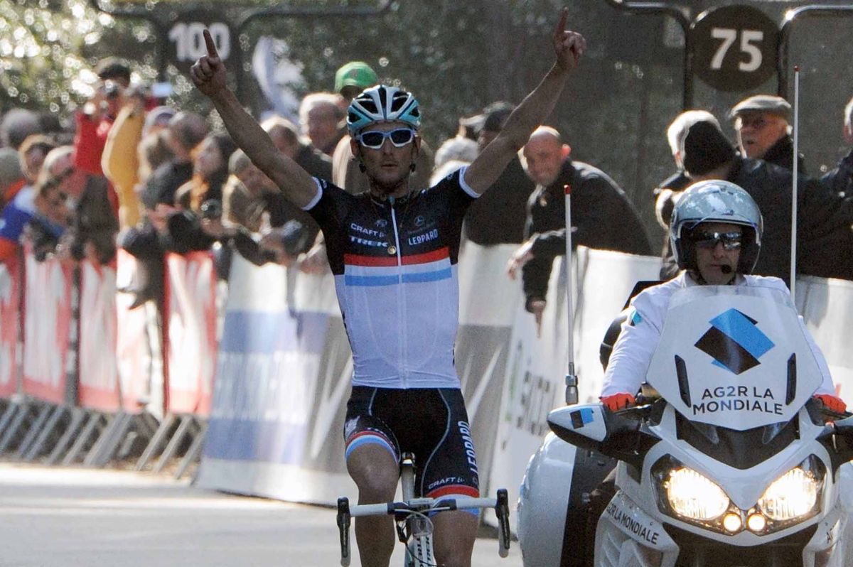 Frank Schleck won Criterium International in 2011, an early prize for the Leopard Trek team.