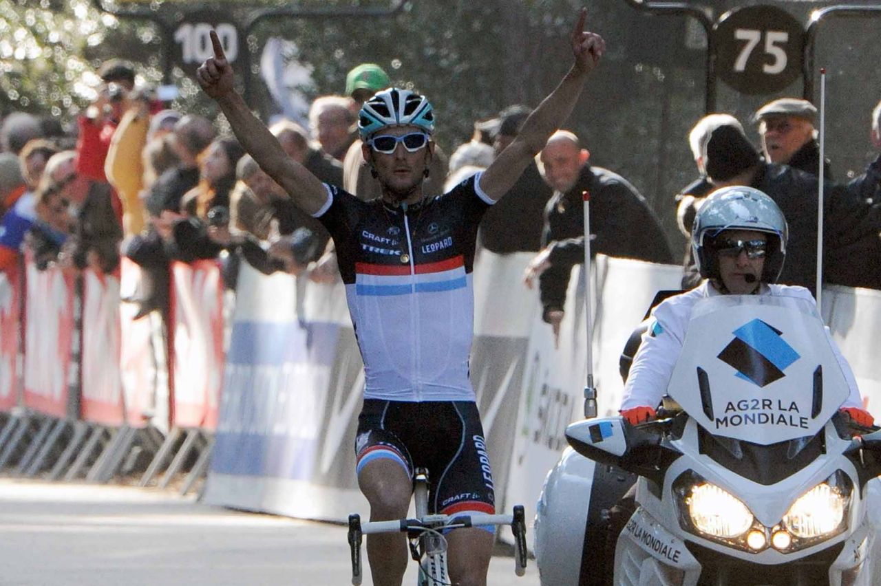 Frank Schleck won Criterium International in 2011, an early prize for the Leopard Trek team.
