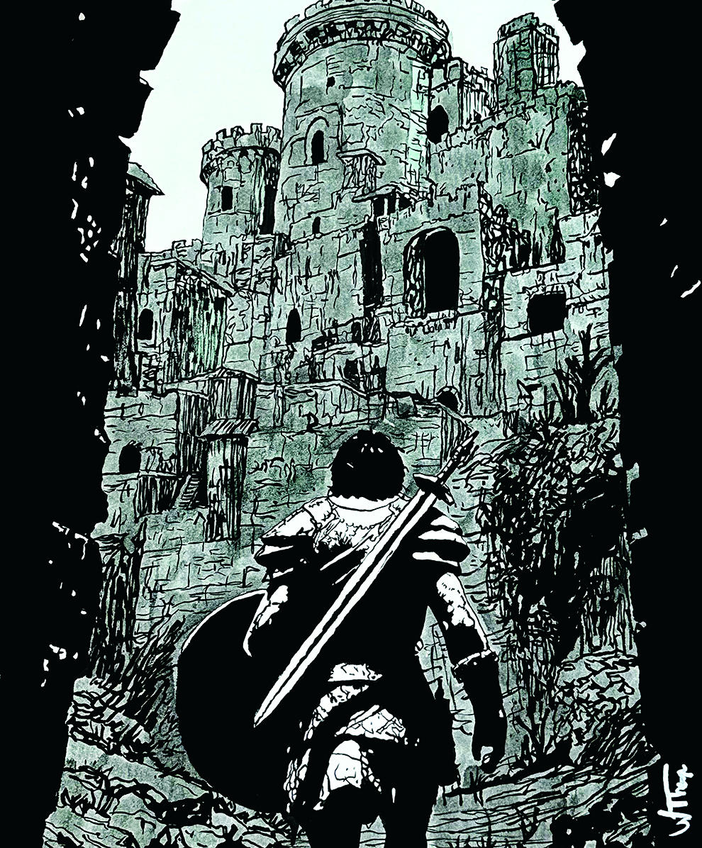 This artist created a ‘Southern American sumi-e’ art style using sumi and Diamine ink on Bristol vellum