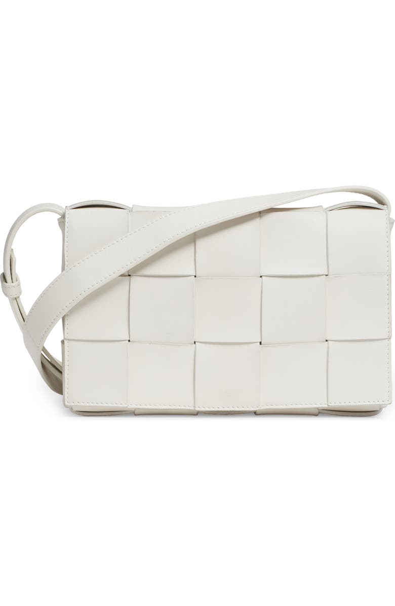 Small Intrecciato Leather Cassette Crossbody Bag