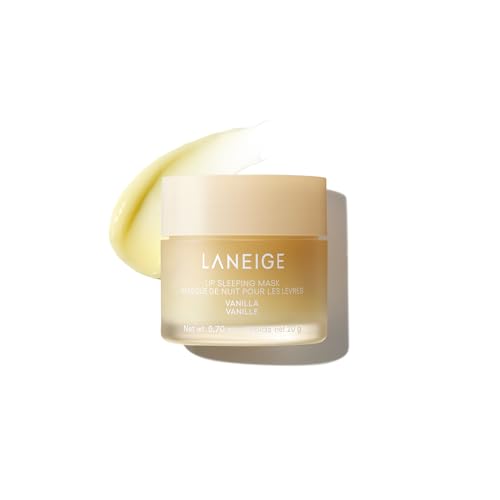 Laneige Lip Sleeping Mask, Vanilla: Nourishing Overnight Lip Treatment With Vitamin C, Shea &amp;amp; Murumuru Butter for Hydrating Dry, Flaky Lips