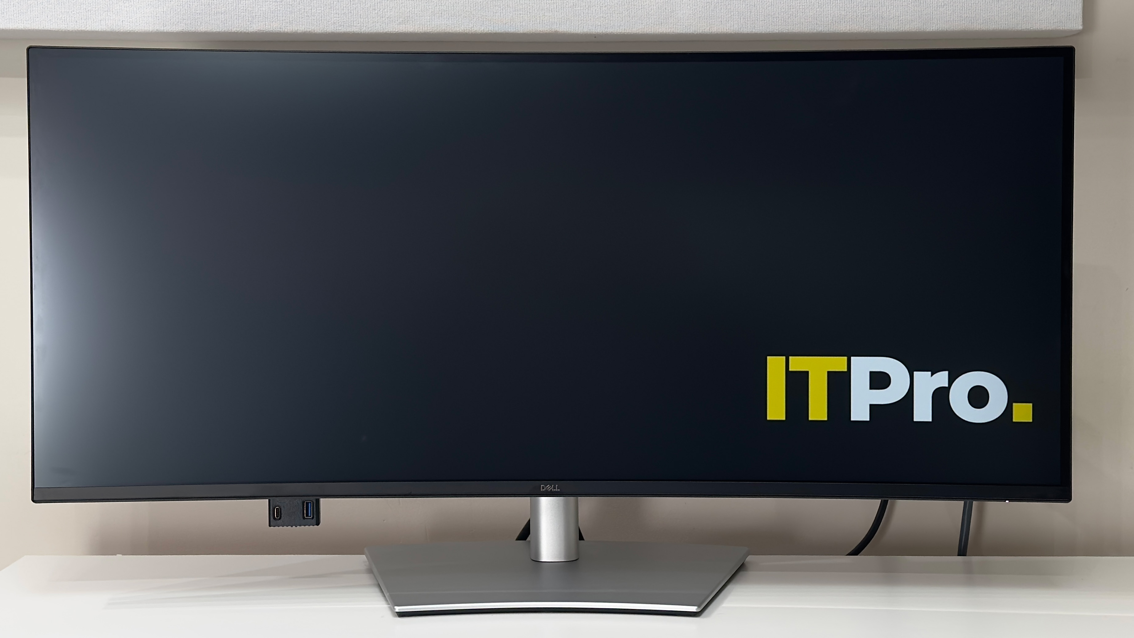 The Dell Pro 34 Plus P3425WE Monitor on a desk